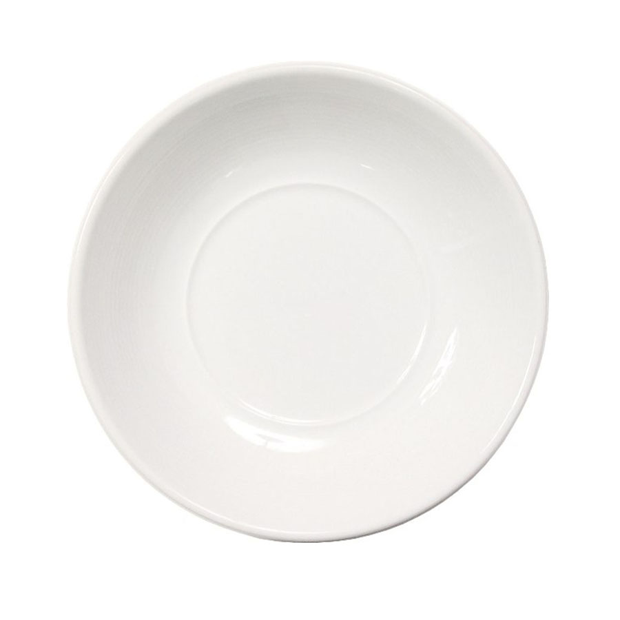 Rene Ozorio Aura Gourmet Vitrified Porcelain White Round Saucer 12cm PK 1