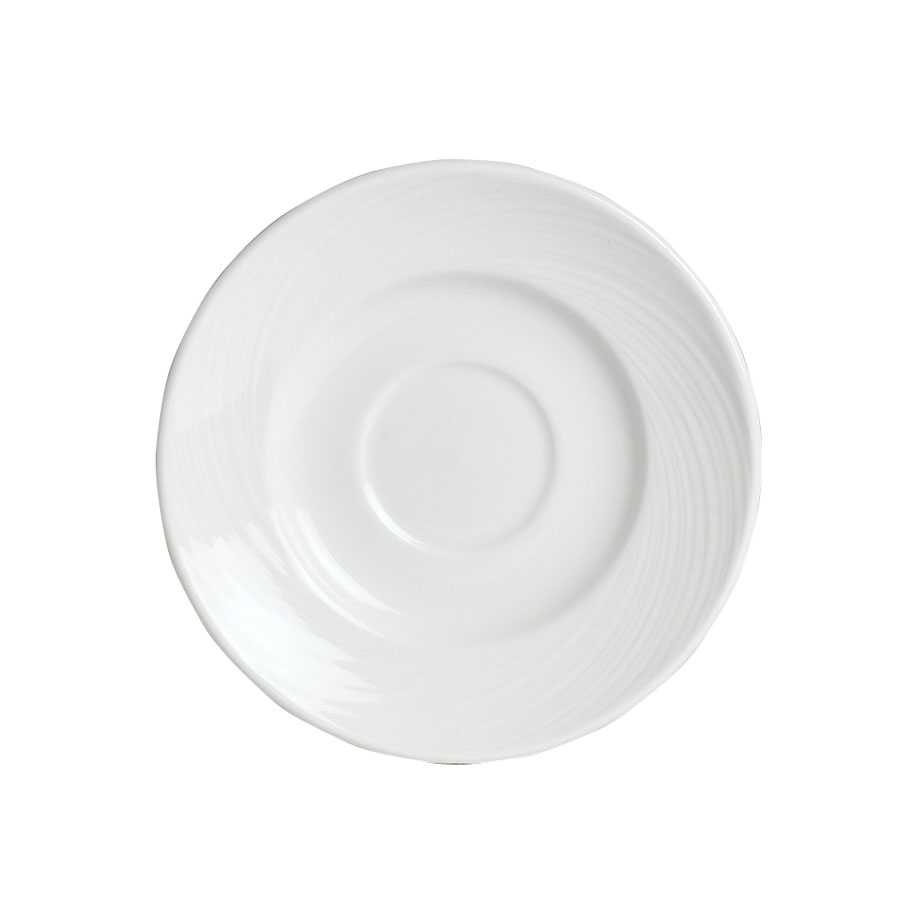 Steelite Spyro Vitrified Porcelain White Round Saucer 15.25cm PK 1