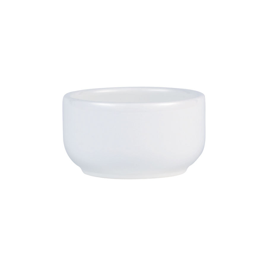 Churchill Cook & Serve Alchemy Fine China White Round Plain Ramekin 7.5x4cm 12.5cl 4.4oz PK 1