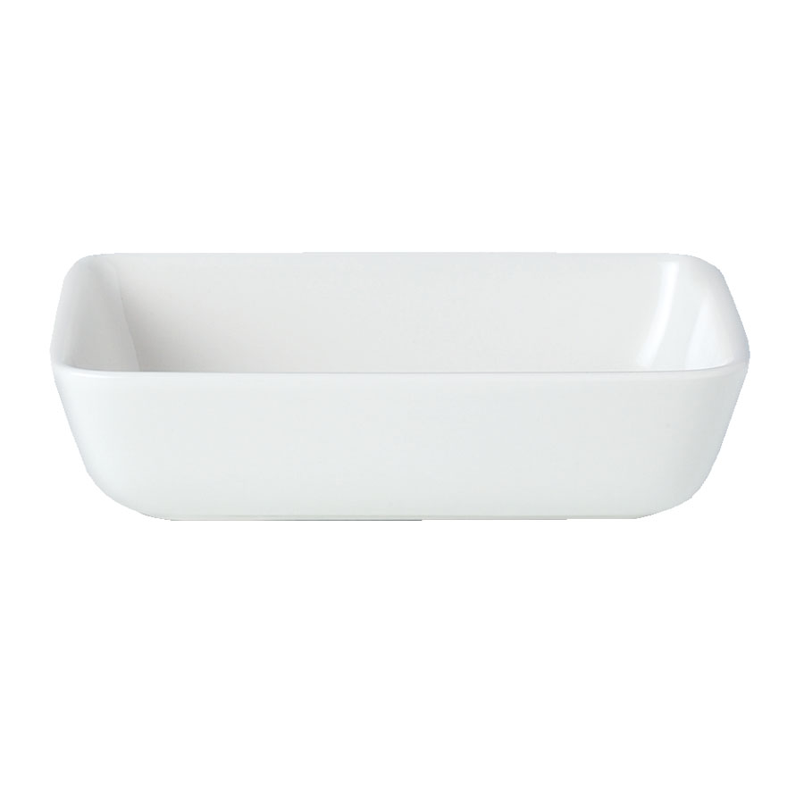 Steelite Simplicity Vitrified Porcelain White Rectangular Trays 12.3x16.5cm PK 1