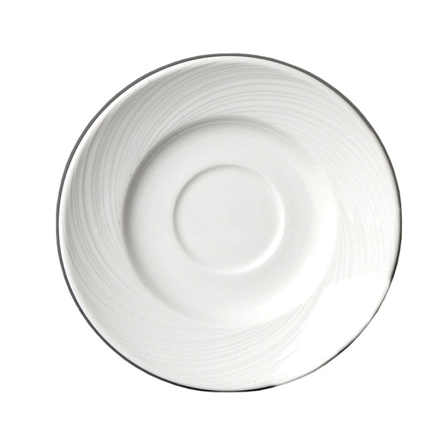 Steelite Spyro Vitrified Porcelain White Round Saucer 11.75cm PK 1