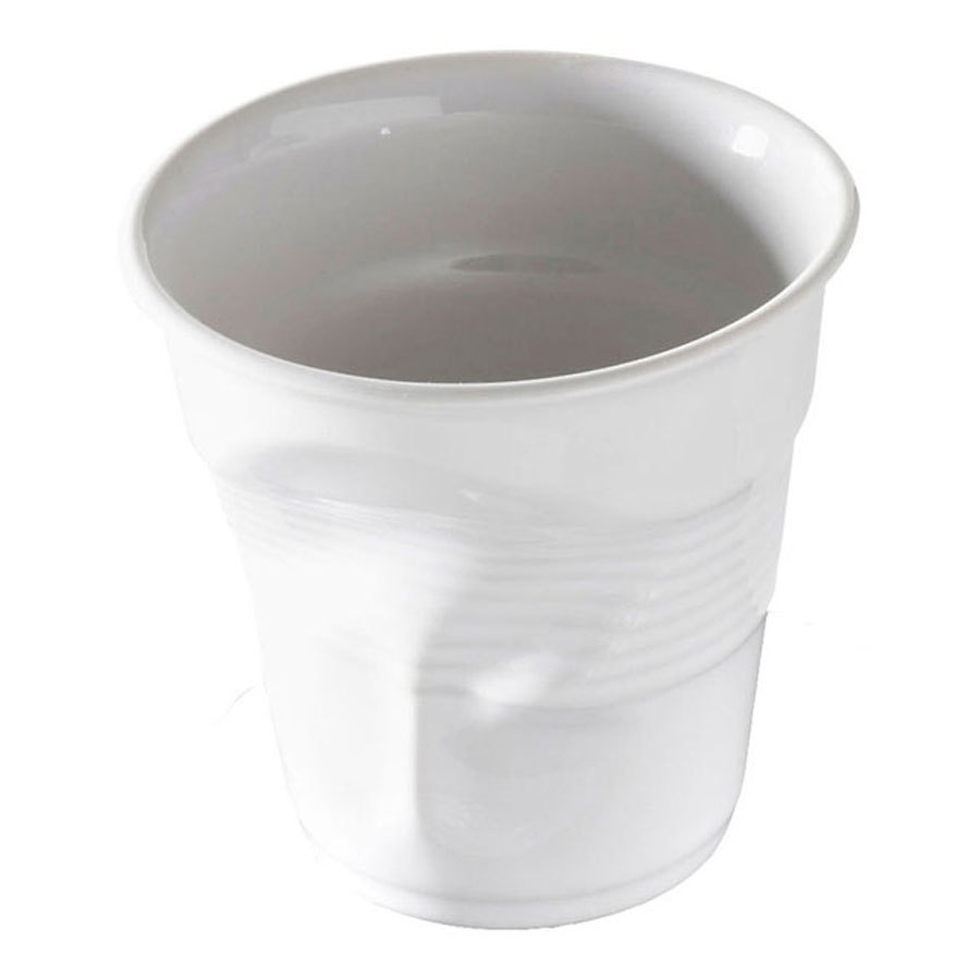 Revol Crumple Collection Porcelain White Crumpled Espresso Tumbler 8cl PK 1