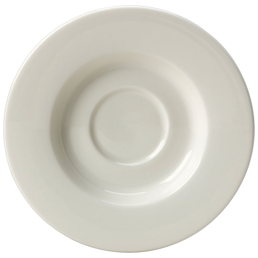 Steelite Monaco Vitrified Porcelain White Round Fine Dining Saucer 16cm PK 1