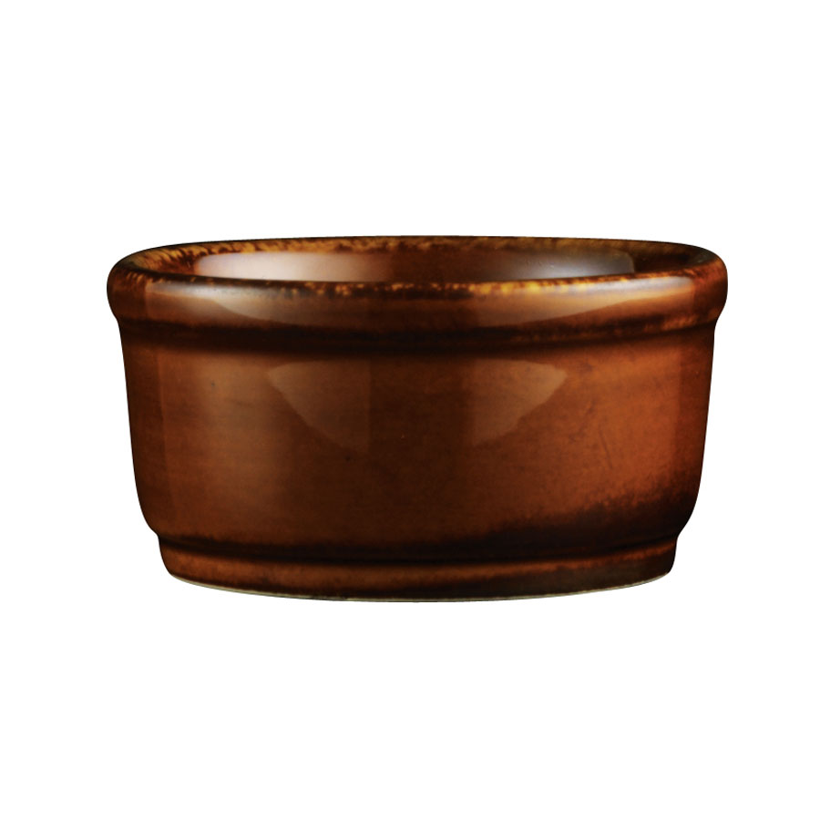 Churchill Art De Cuisine Stoneware Menu Cookware Brown Round Dip Pot 6.5cm 5.7cl 2oz PK 1