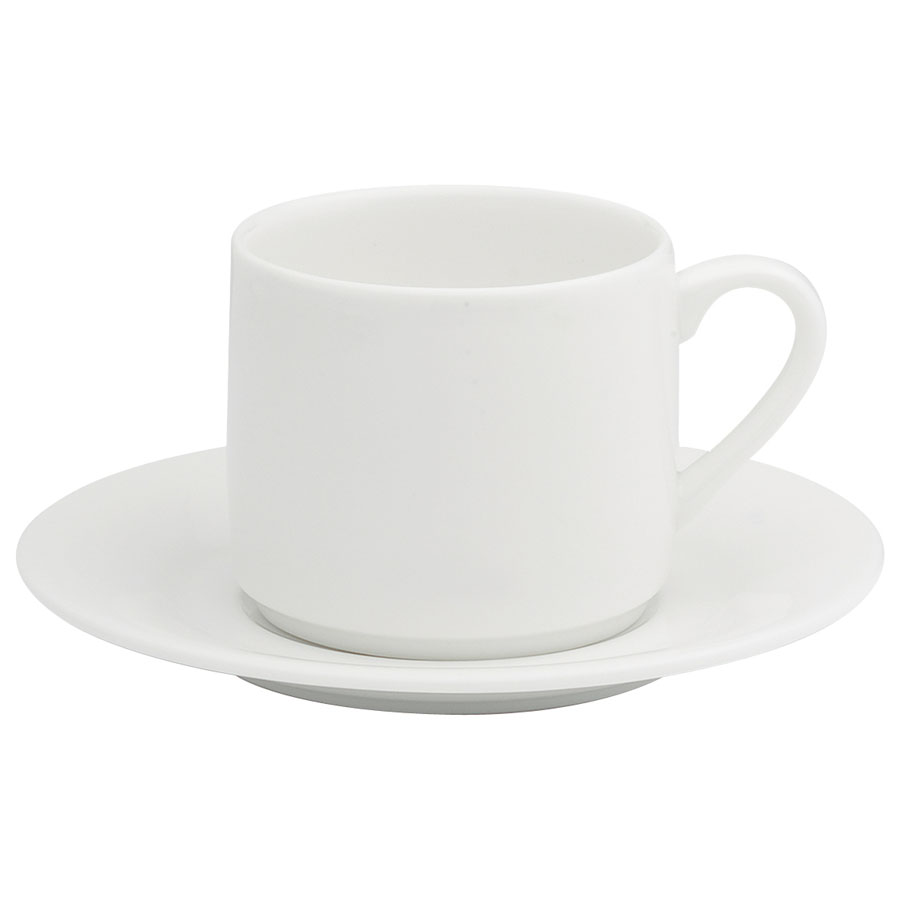 Glacier Espresso Cup Saucer For BE209 - White 11.5cm PK 1