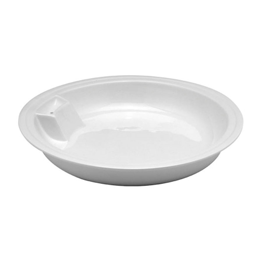 WNK WHITE ROUND PORCELAIN INSERT FOR CHAFING DISH 38CM PK 1