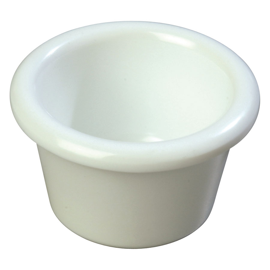 Carlisle Plain White Round Melamine Ramekin 12cl 4oz PK 1