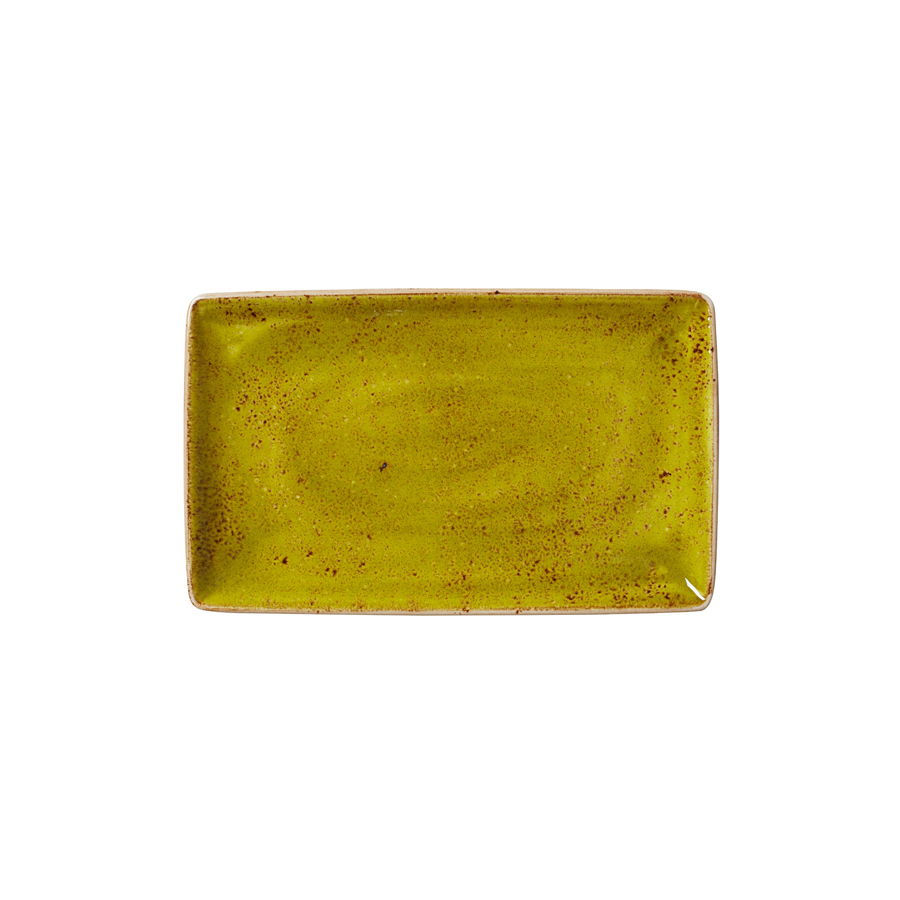 Steelite Craft Vitrified Porcelain Apple Green Rectangle One 27x16.75cm PK 1