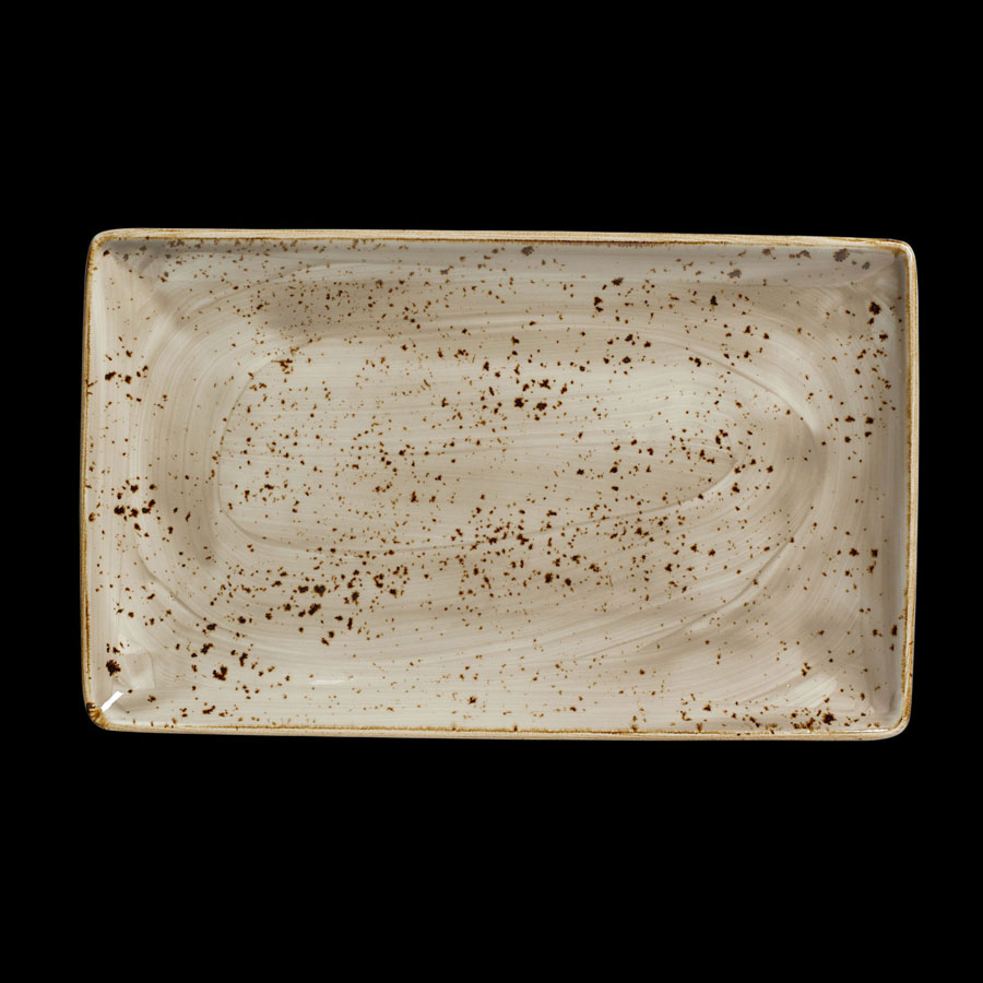 Steelite Craft Vitrified Porcelain Porcini Rectangle One 27cmx16.75cm PK 1