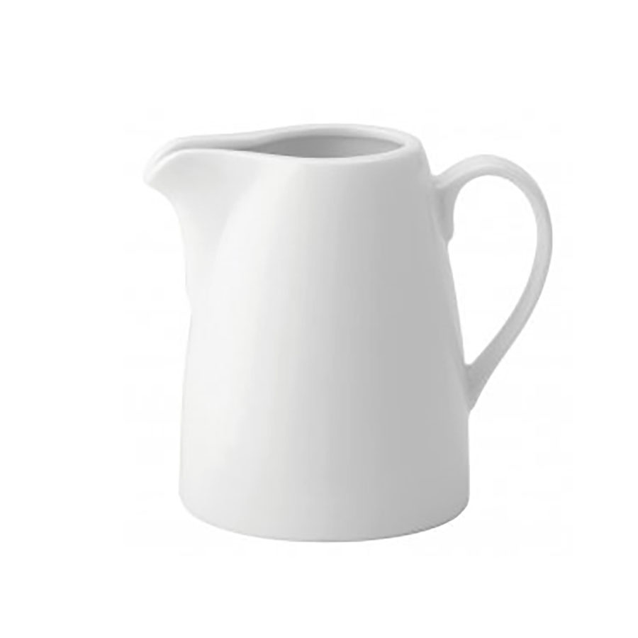 Utopia Anton Black Fine China White Jug 28cl 10oz PK 1