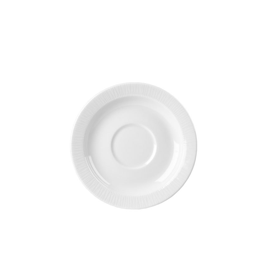 Churchill Bamboo Vitrified Porcelain White Saucer 6 Inch 15cm PK 1