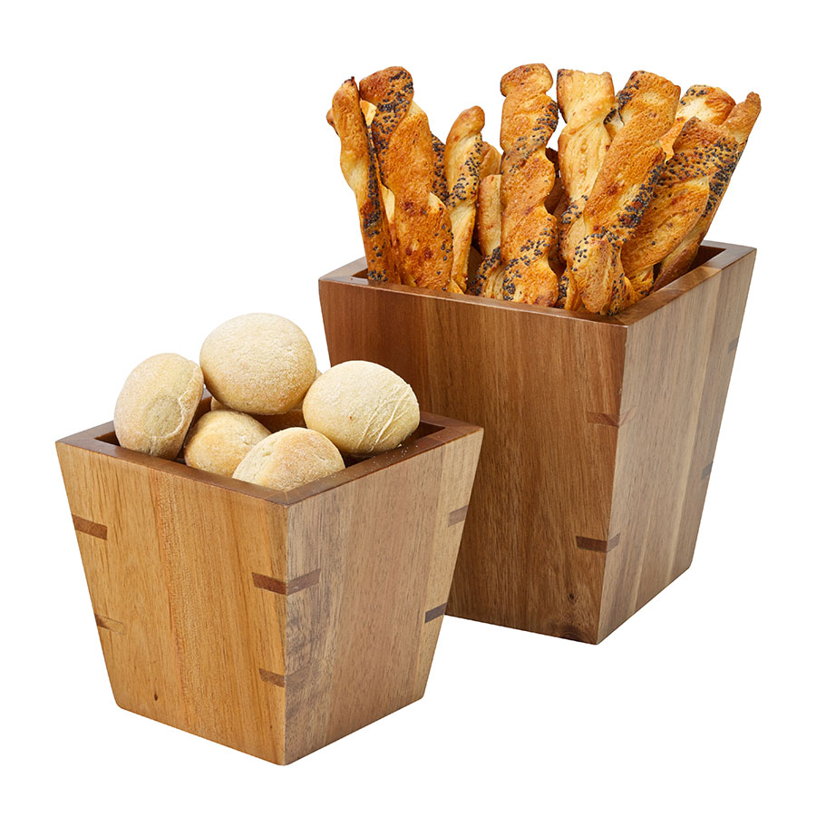 UTOPIA SET OF 2 BAMBOO RISER / DISPLAY BOWLS PK 1