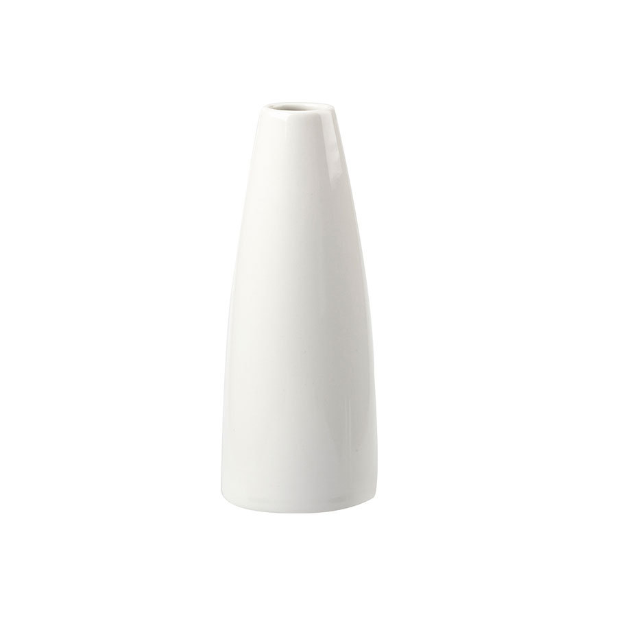 Churchill Profile Vitrified Porcelain White Bud Vase 12.5cm PK 1