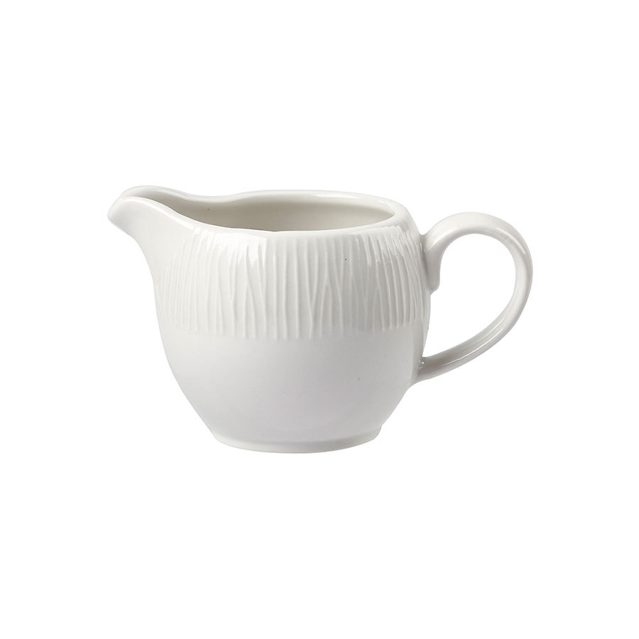 Churchill Bamboo Vitrified Porcelain White Jug 4oz 11cl PK 1