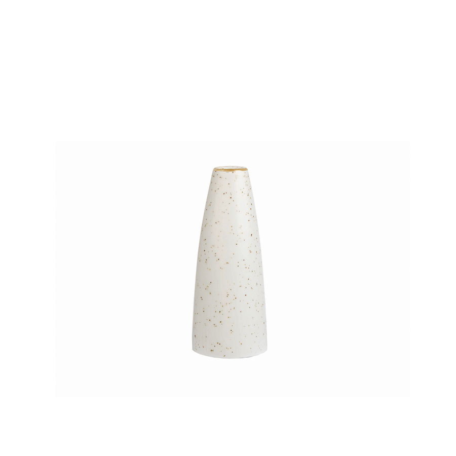 Churchill Stonecast Vitrified Porcelain Barley White Bud Vase 12.5cm PK 1