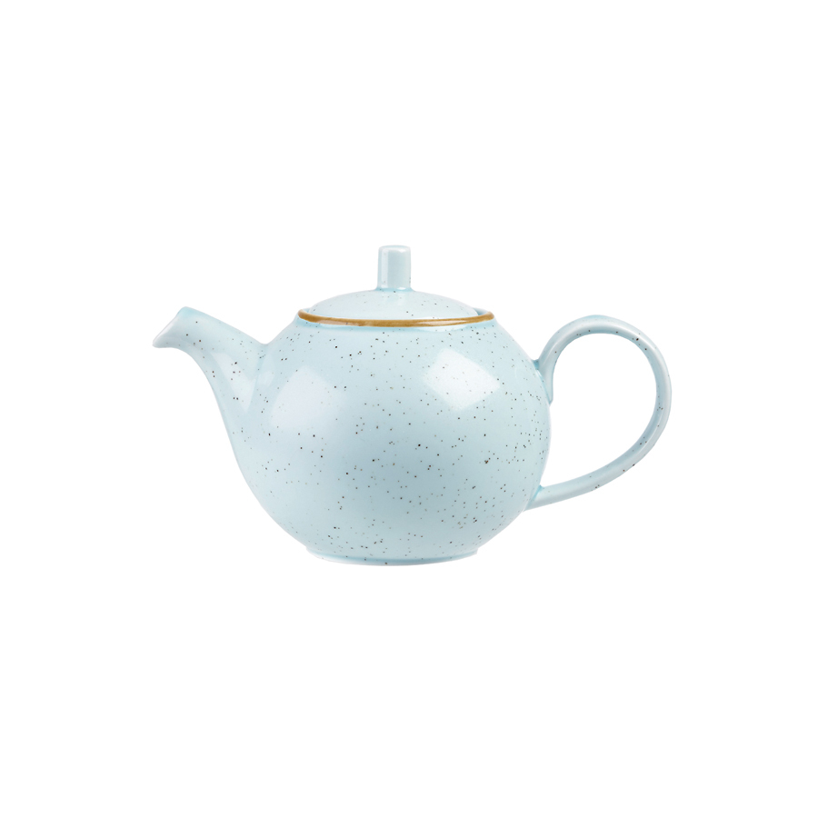Churchill Stonecast Vitrified Porcelain Duck Egg Blue Beverage Pot 42.6cl 15oz PK 1