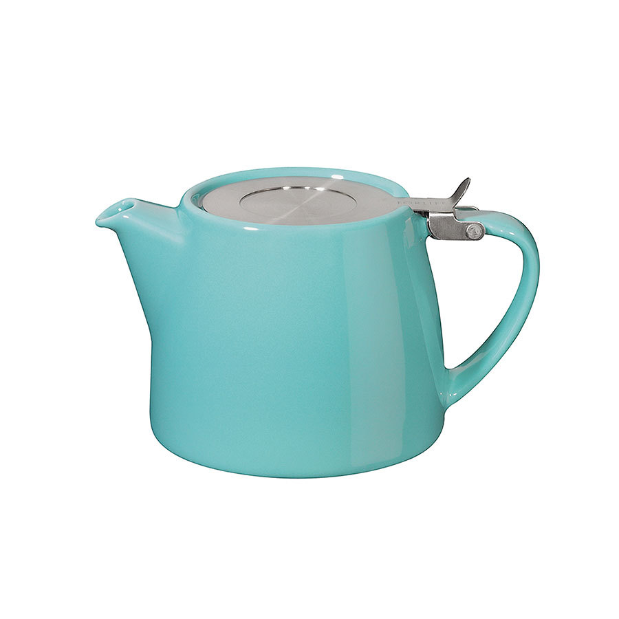 FORLIFE TURQUOISE CERAMIC STUMP TEAPOT 13OZ PK 1