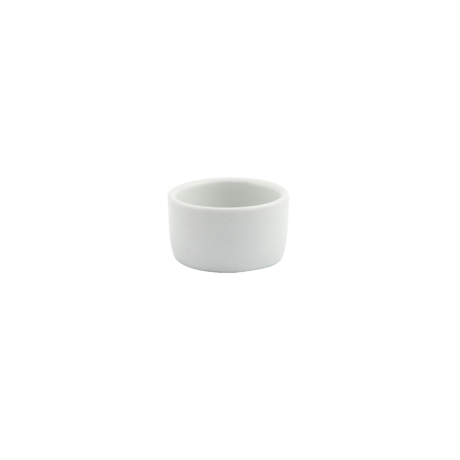 Superwhite Porcelain Round Butter Pad 6.5x3.5cm PK 1
