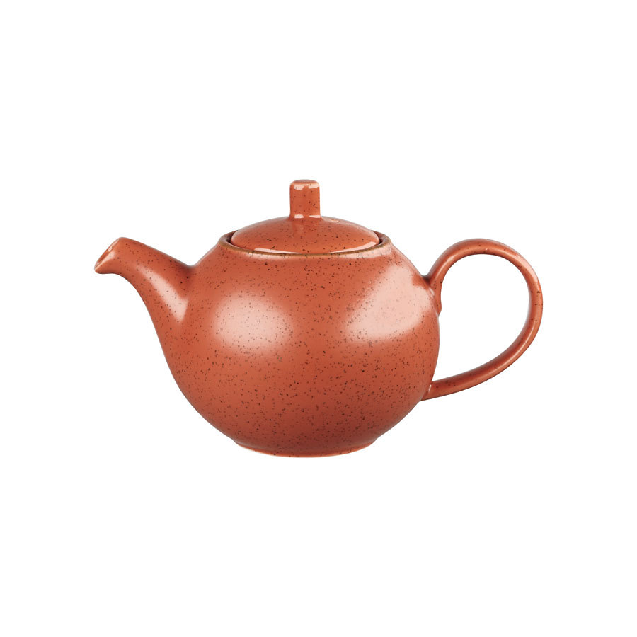 Churchill Stonecast Vitrified Porcelain Spiced Orange Beverage Pot 42.6cl 15oz PK 1