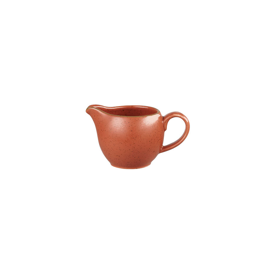 Churchill Stonecast Vitrified Porcelain Spiced Orange Jug 11.4cl 4oz PK 1