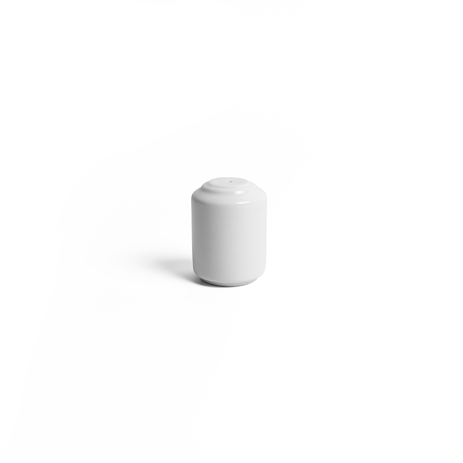 Crème Monet Vitrified Porcelain White Salt Pot 6cm PK 1