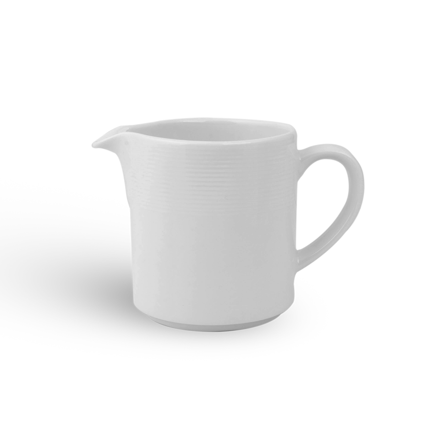 Crème Cézanne Vitrified Porcelain White Jug 15cl 5oz PK 1