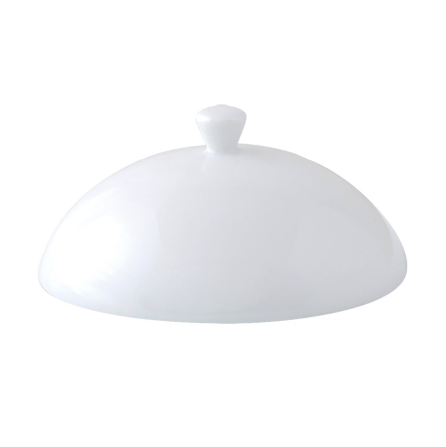 Ariane Style Vitrified Porcelain White Round Cloche for 22cm PK 1
