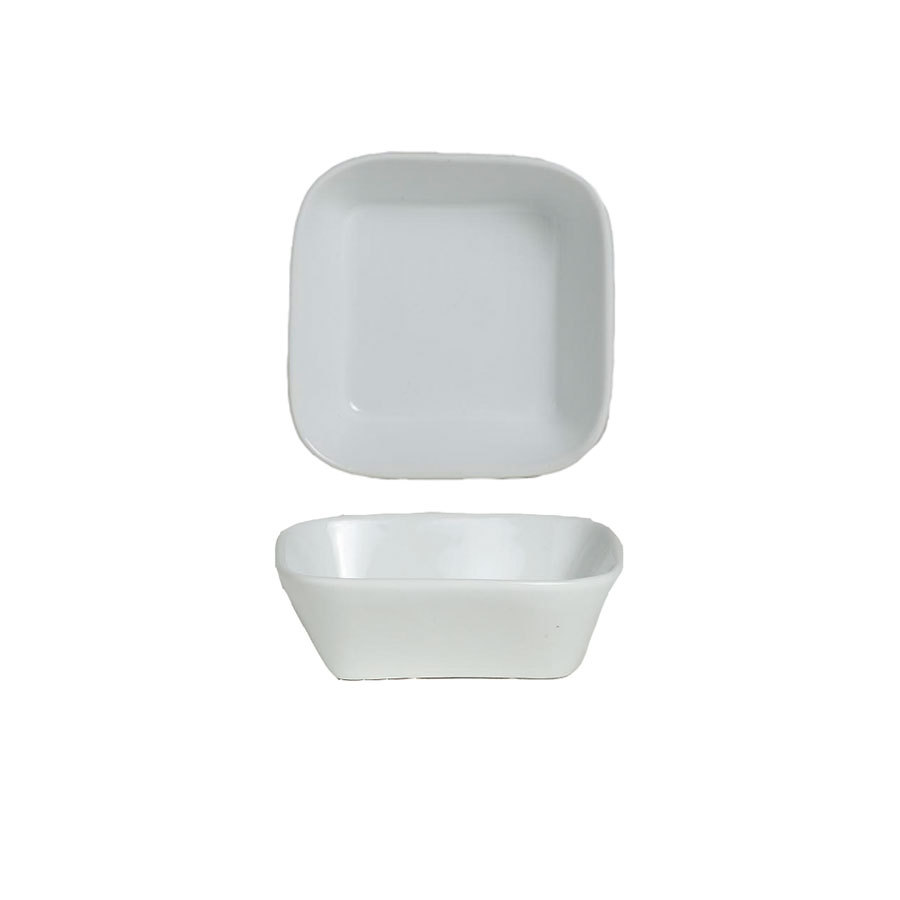 Steelite Varick Vitrified Porcelain White Square Ramekin 7.9cm 8.2cl PK 1