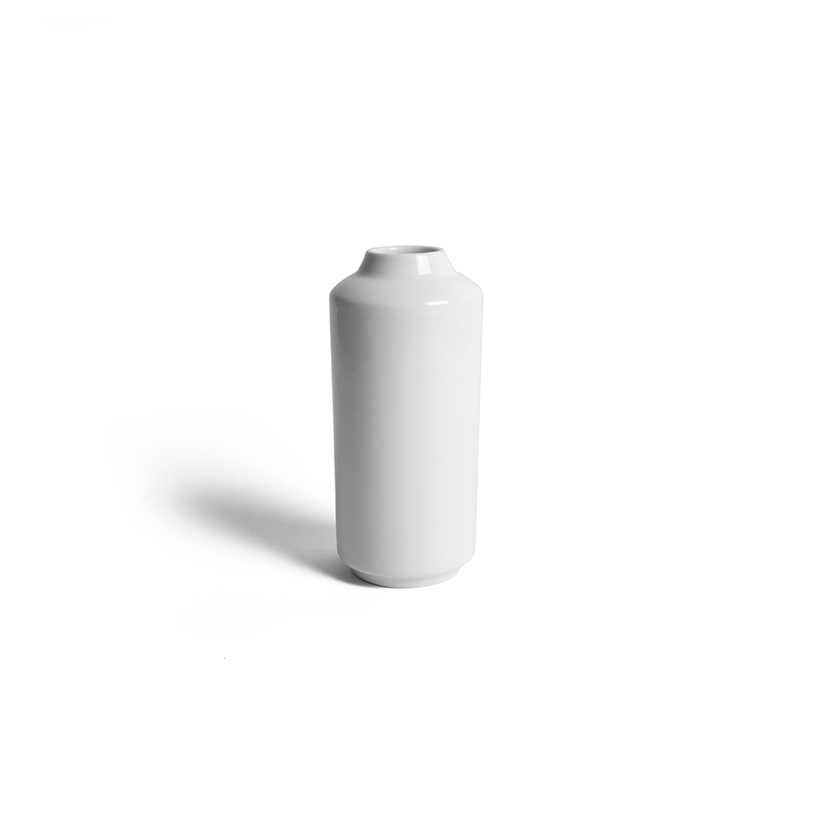 Crème Monet Vitrified Porcelain White Bud Vase PK 1