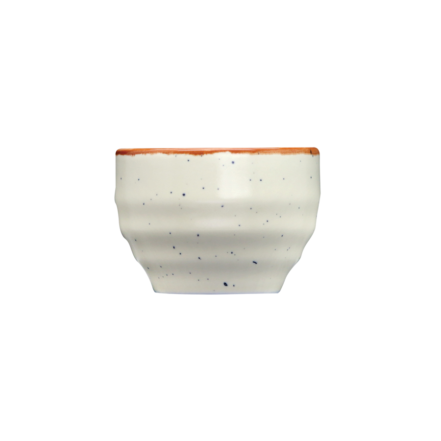Artisan Coast Vitrified Fine China Cream Round Globe Dip Pot 2.5oz PK 1