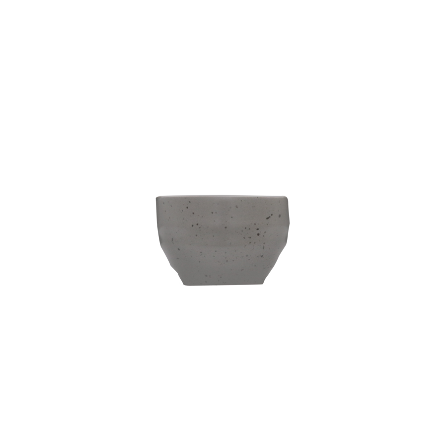 Artisan Pebble Vitrified Fine China Grey Round Globe Dip Pot 2.5oz PK 1