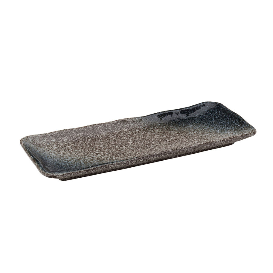 Utopia Tokyo Stoneware Grey Rectangular Platter 30cm 12 Inch PK 1