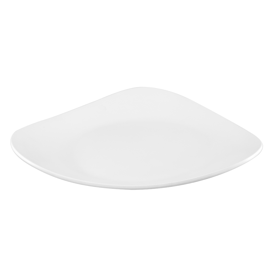 Churchill Alchemy Melamine White Lotus Triangular Platter 35x32.5cm PK 1