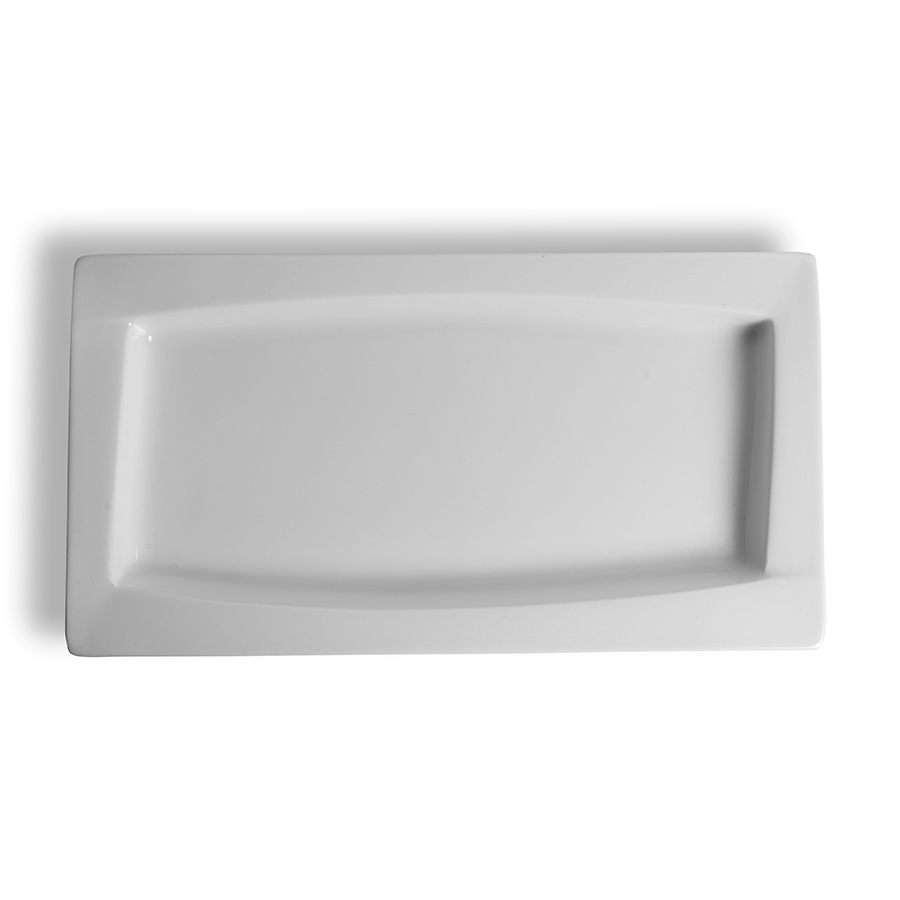 Crème Galerie Vitrified Porcelain White Gastronorm Platter 1/3 25mm Deep PK 1