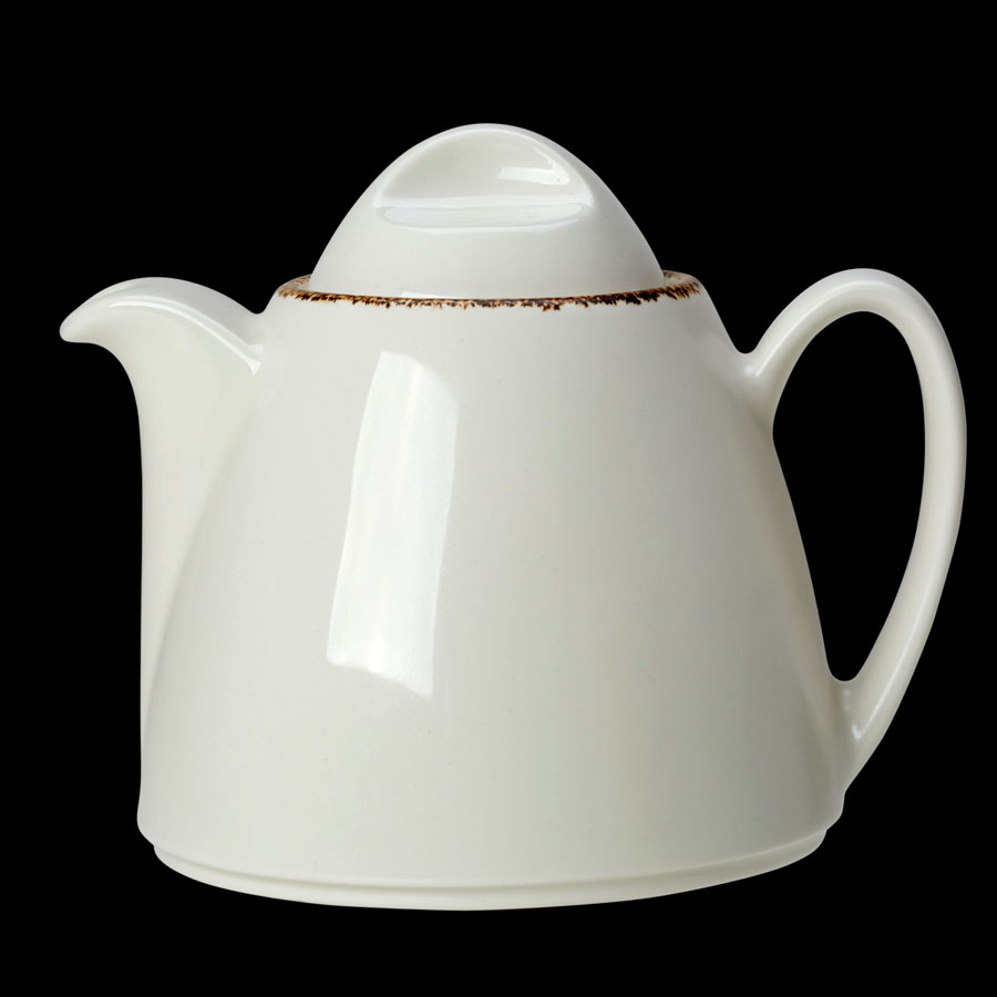 Steelite Brown Dapple Vitrified Porcelain Beverage Pot LiV 35cl 12oz PK 1