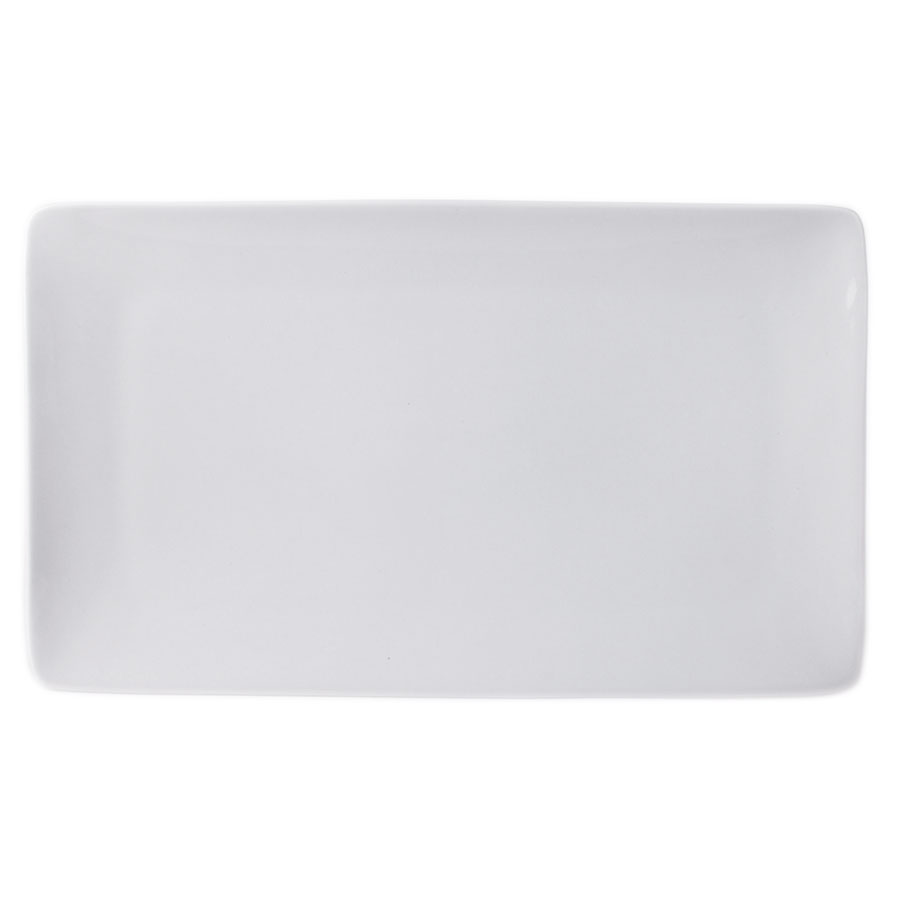 Simply Tableware Porcelain Warm White Rectangular Platter 27x16cm PK 1
