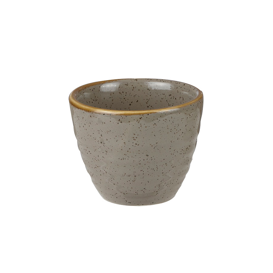 Churchill Stonecast Vitrified Porcelain Peppercorn Grey Ripple Dip Pot 5.9x5cm 5.7cl 2.5oz PK 1