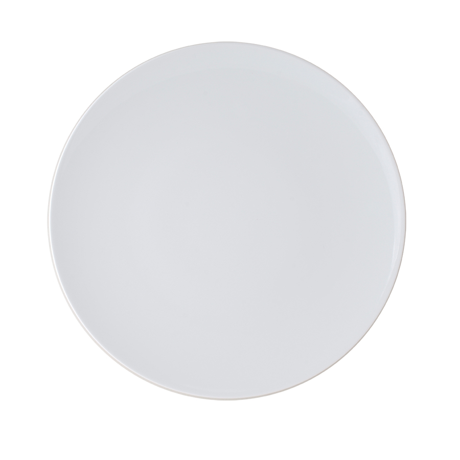 Ariane Style Vitrified Porcelain White Flat Presentation Platter 28cm PK 1