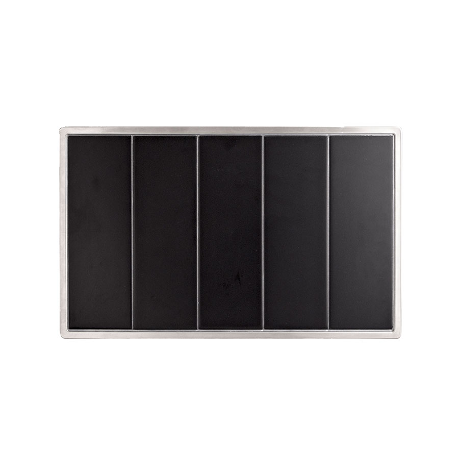 BLACK TILE GASTRONORM 1/1 HOT TOP 530 X 325MM PK 1