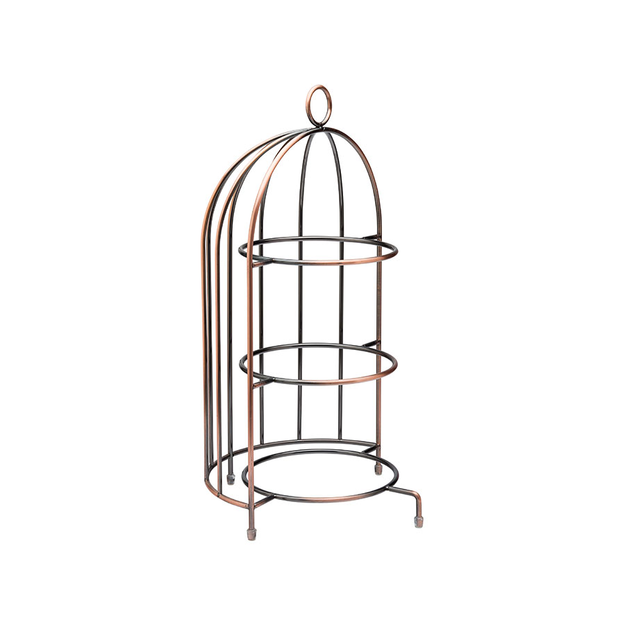 BIRDCAGE PLATE STAND 17.5 X 8.75 (44 X 22CM) PK 1