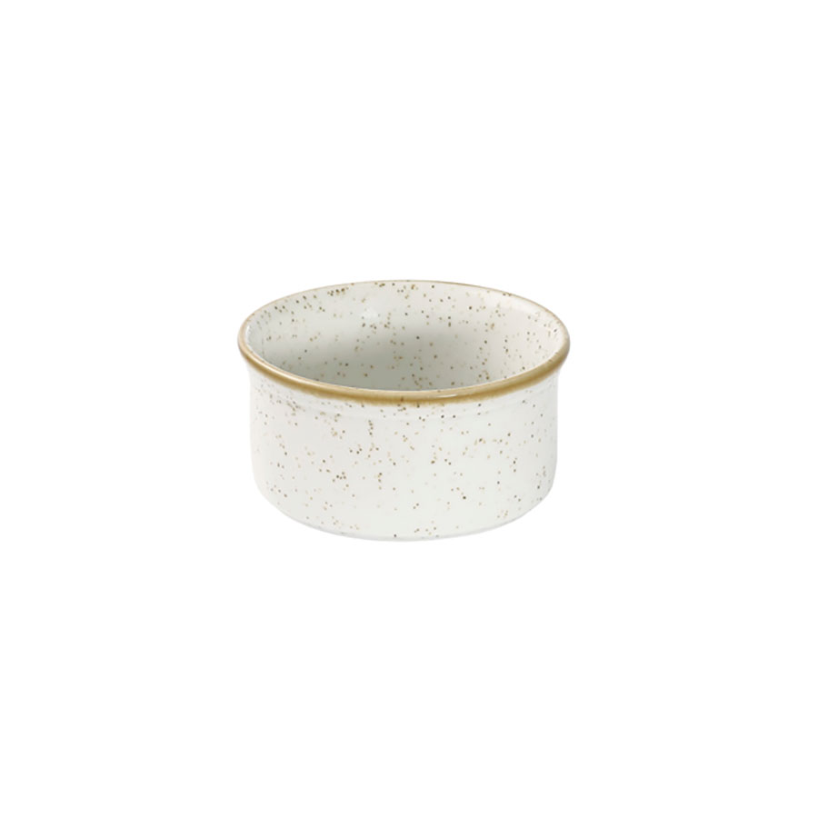 Churchill Stonecast Vitrified Porcelain Barley White Round Ramekin 9cm 19.5cl 6.9oz PK 1