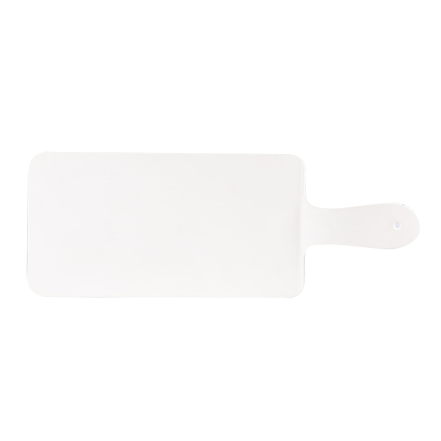 Churchill Alchemy Melamine Rectangular White Handled Paddle Board 26.6x14.4cm PK 1