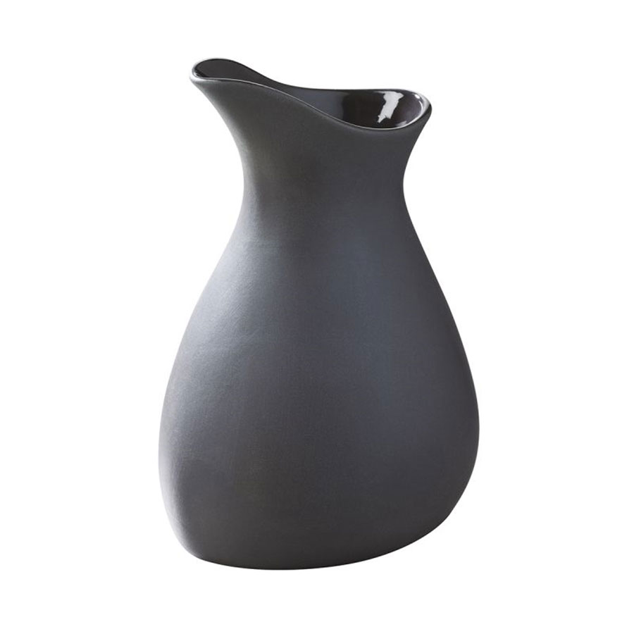 Revol Likid & Solid Porcelain Black & Red Pouring Jug 16.2x11x10cm 50cl PK 1