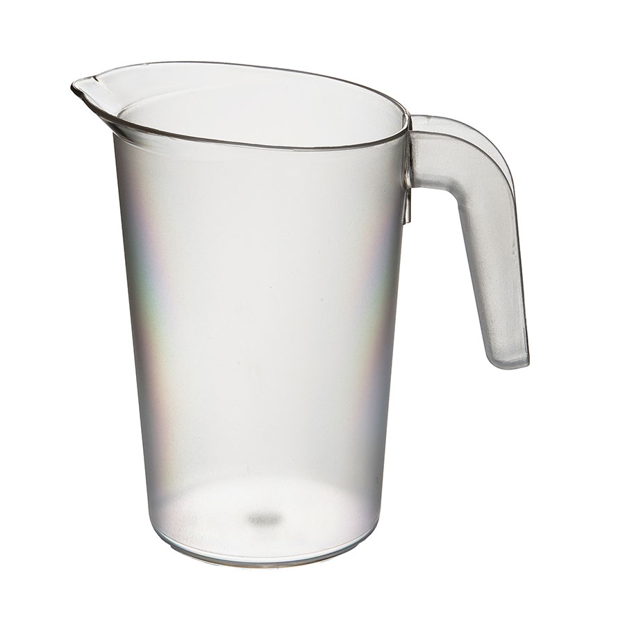 HARFIELD POLYCARBONATE FROSTED TRANSLUCENT STACKING JUG 1 LITRE PK 10