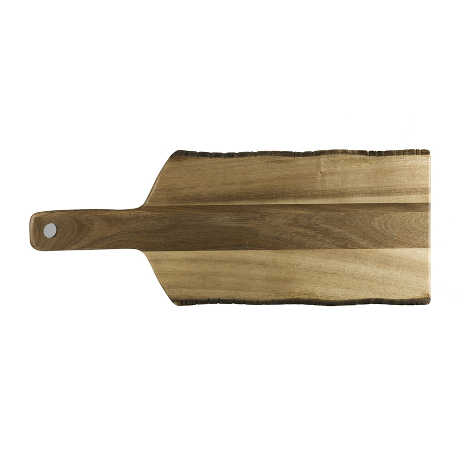 CREATIONS RUSTIC EDGE ACACIA WOOD SERVING BOARD 51X20.3CM PK 6