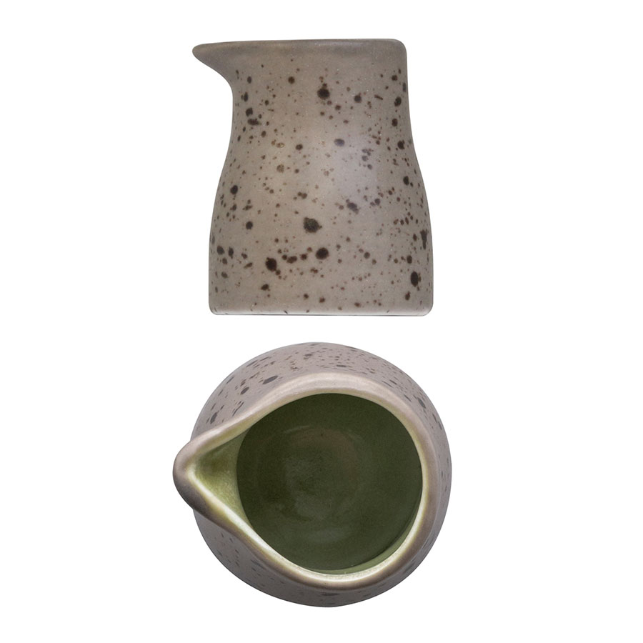 Artisan Elm Vitrified Stoneware Green Mini Jug 5cl PK 1