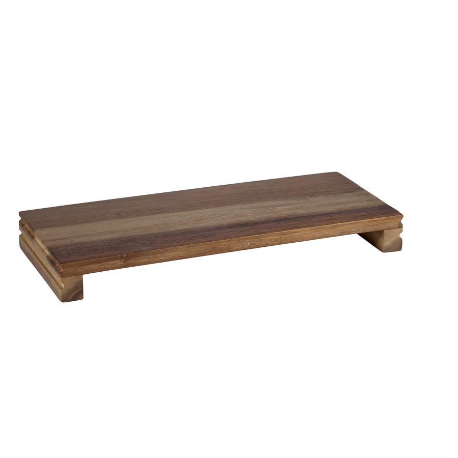 Churchill Buffetscape Rustic Acacia Wood Medium Stepped Presentation Board 39.6x16cm PK 1