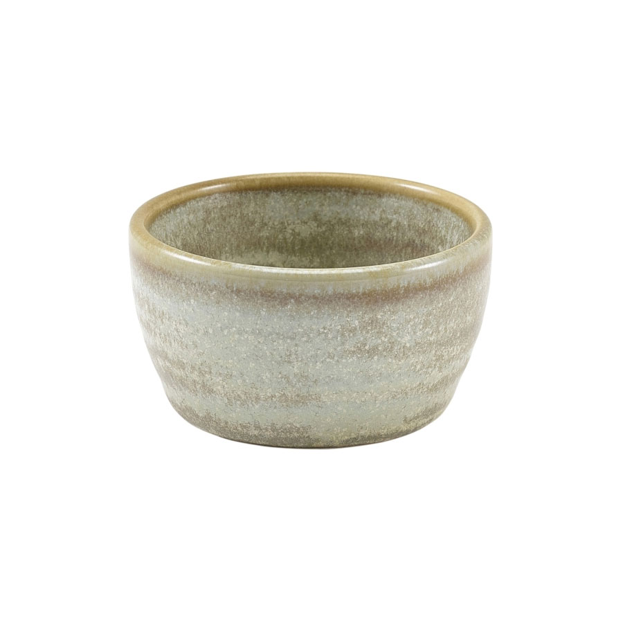 Genware Terra Porcelain Matte Grey Round Ramekin 7cl PK 1