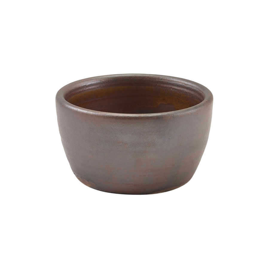 Genware Terra Porcelain Copper Round Ramekin 13cl PK 1