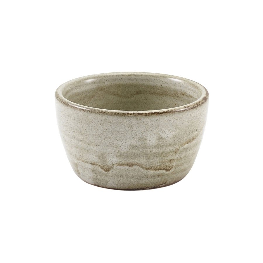 Genware Terra Porcelain Grey Round Ramekin 13cl PK 1